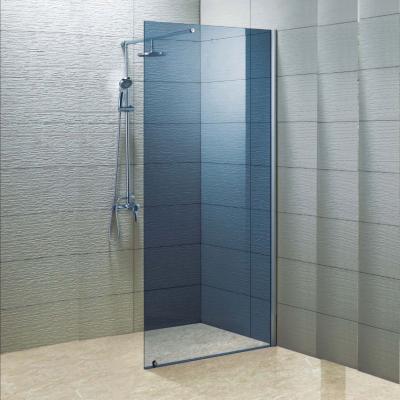 China Modern Stainless Steel Walkin Frameless Shower Screens With Shower Set for sale