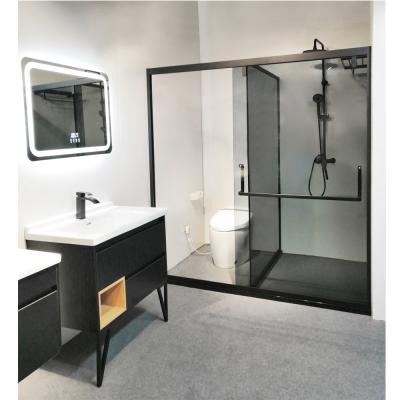 China KM01 Modern Luxury Master Bathroom Design With Smart Toliet And Modern Cabinet for sale