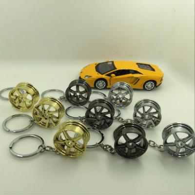 China Promotion/Gift/Advertising/Souvenir Gift 3D Metal Car Wheel Rim Key Chain Ring for sale