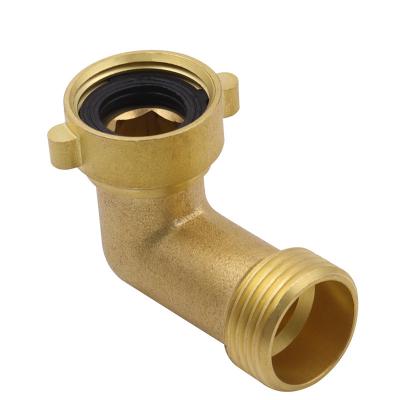 China Garden Hose Connector Brass Angle Elbow Movable Hose Pipe Interface Garden Hose 90 Degree Joint Garden Ball Valve for sale