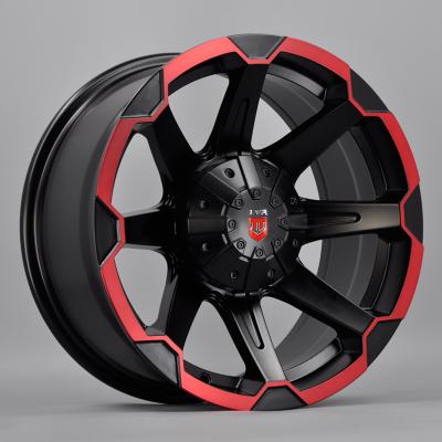 China High Quality Universal OEM LipInch Aluminum Alloy Red Black Red Alloy Sports Touring Car Wheel Rims Mags for sale