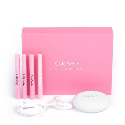 China New Product Bulk Selling Effective Beauty Products Tooth Bleaching Whitener 35% 44% Non Peroxide Best Portable Teeth Whitening Led Kit for sale