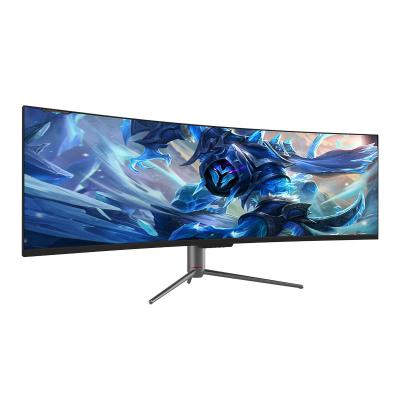 China Curved New Computer Monitor 49inch Borderless Esports Gaming Monitor High Definition 4k Gaming Monitors Ultra Wide 144hz Curved IPS 1 Ms for sale