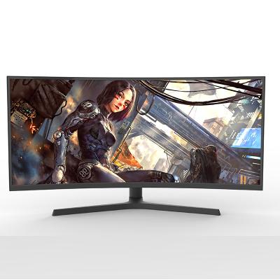 China 34 Inch Wide Screen Gaming Monitor 1ms 4k 3440*1440 Curved Computer LCD Monitor 165hz 34