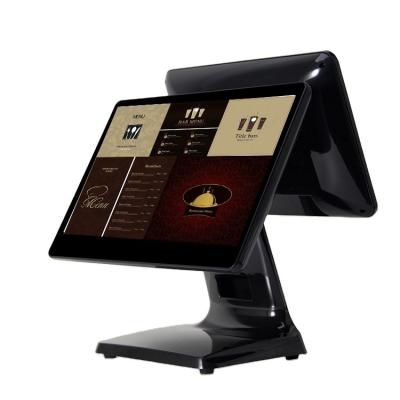 China Excellent quality all in one pos 15.6 inch all in one dual screen android system restaurant cash register pos all in one pc touch sreen for sale