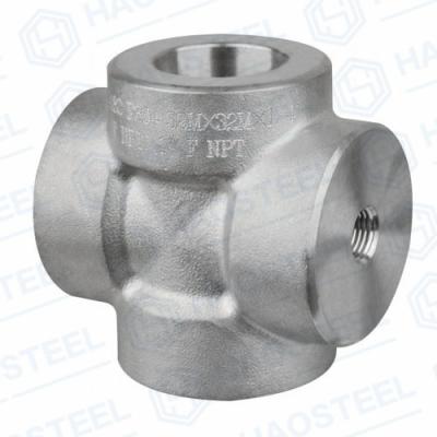 China Edelstahl-industrielle Fitting geschmiedetes Sockel-Kreuz ASTM A815 zu verkaufen