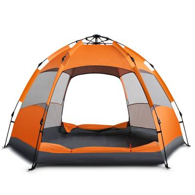 China Large Camping Tent 5 Person Family UV-Resistant OEM Customized Fabric Layers Enhancing Color Double Trekking Material for sale