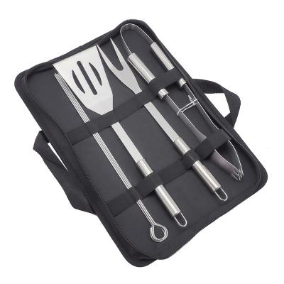 China Grill Griddle Accessories Easily Cleaned Outdoor Heavy Duty Flat Surface Grilling Tool Kit In Carry Bag for sale