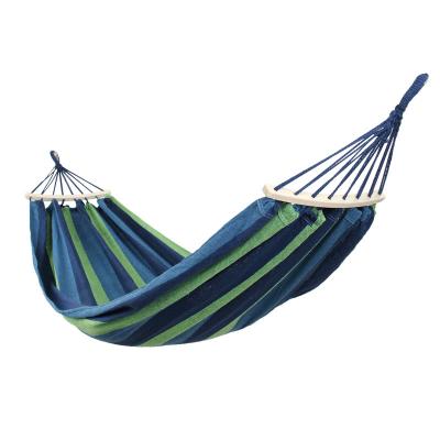 China Eco-friendly cotton hammock garden fabric comfortable pool hammock with tree straps for hanging durable hammock for sale