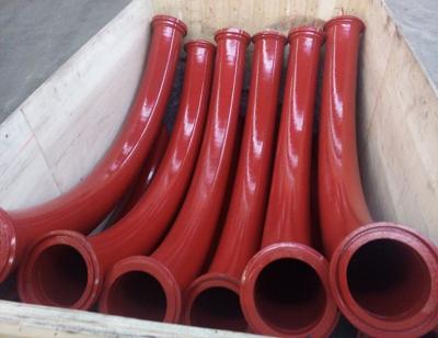 China Line Wear Heavy Duty 5.5 Inch DN125mm Bend Concrete Pumping Pipe for sale