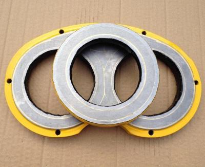 China Tungsten Carbide Schwing Concrete Pump Parts DN200 Wear Plate And Cutting Ring for sale