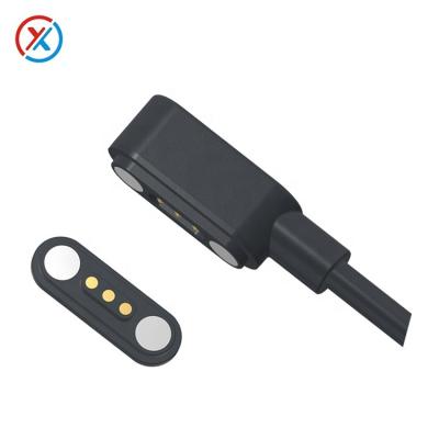 China Realize Function Charging Multiple Uses High Quality Easy To Clean Magnetic Type 3 PIN Pogo Waterproof Connector Male Connector for sale