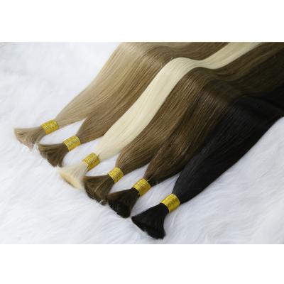 China No shedding no tangle Top Quality Virgin Double Drawn Cheap Wholesale Full Cuticle Aligned European Virgin Remy Human Hair Bulks Braids  White Women for sale