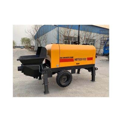 China Machinery Repair Shops Manufacturer New Diesel Trailer Concrete Pumps Pumpcrete Mobile Concrete Pump for sale