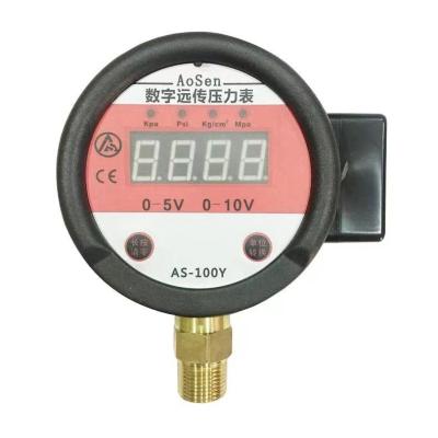 China Stainless Steel Case 4 Digits LCD Display Digital Pressure Gauge for sale