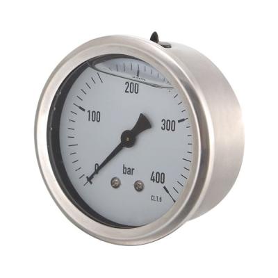 China Stainless Steel Case Pressure Gauges Black Iron Shell Water Purifier Pressure Gauges With Large Quantity for sale