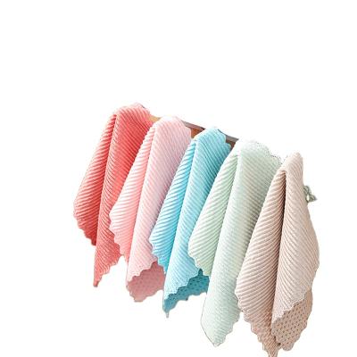 China Sustainable Dishwashing Microfiber Kitchen Drying Towels Microfiber Cleaning Degreasing Super Absorbent Towel for sale