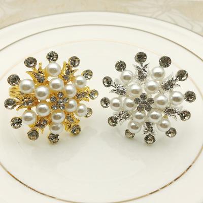 China Ring Napkin Buckle Hight End Viable Delicate Silver Flat Wedding Gold Table Accessories for sale