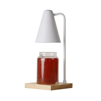 China CE/KC 220V Decor CE/KC 220V Nordic AROMATIC Electric Wax Home Style Warmer Family Using Single Melt Rubber Candle Base Wood Warmer Lamp for sale