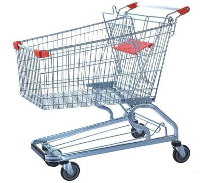 China Suzhou Yuanda Style Small Shopping Cart Asian Metal Trolley Folding Shopping Trolley for sale