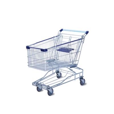 China Excellent Quality and Low Price Folding 150 Liter Asian Style Supermarket Trolley For Supermarket for sale