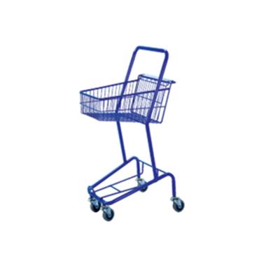 China Unveiling Cheap Price And High Quality 2 Layers Hand Cart Shopping Trolley Trolley For Shopping Cart for sale