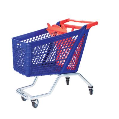 China Wholesale Plastic Folding Shopping Cart Basket Body Galvanized Plastic Sprayed Bottom Frame and Bottom Net Shelf for sale