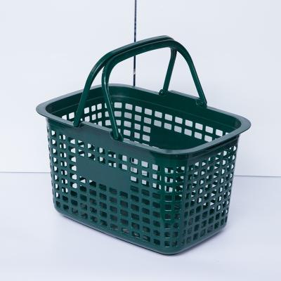 China New pp plastic supermarket shopping basket retail handle shopping basket for sale for sale