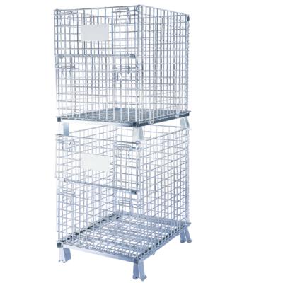 China Heavy Duty Warehouse Storage System Supermarket Storage Metal Pallet Cage Warehouse Cage for sale