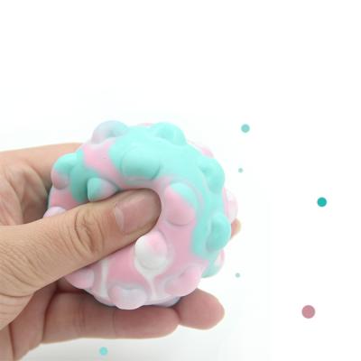 China Non-toxic Waterproof Bounce Ball Silicone Bubble Ball Toys For Kids Entertainment for sale