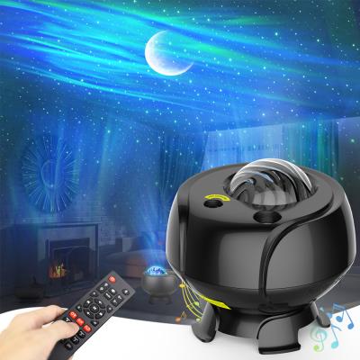 China Northern Aurora Galaxy Starry Projector Modern Bedroom Music Player Home Star Light with Base for sale