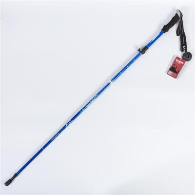 China EVA Trekking Poles Collapsible Aluminum Alloy Lock Folding Adjustable Speed ​​Walking Stick For Hiking for sale