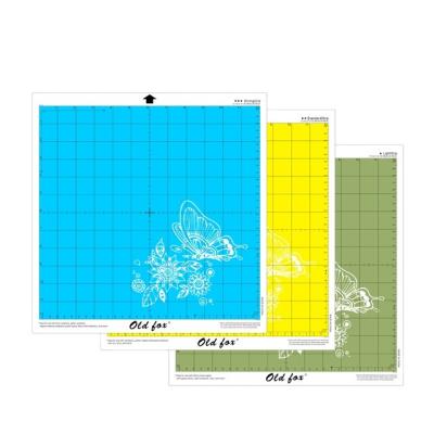 China PVC Old fox 3p 12x12 inch  Cutting Mat for Silhouette Cameo 3/2/1 Cut Mats Replacement for sale