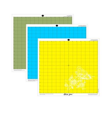 China PVC 14x15 inch Cutting Mat 3p for Silhouette Cameo 3/2/1 Cut Mats Replacement for sale