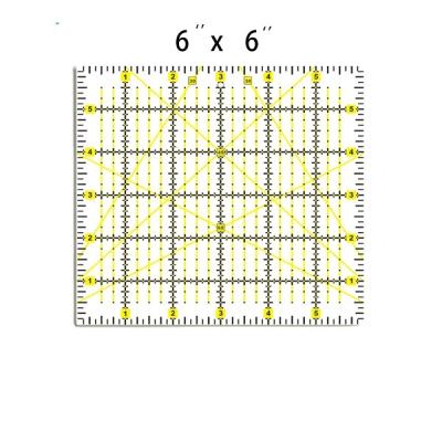 China Acrylic 6''X6'' Sewing Acrylic Patchwork Quilting Ruler for sale