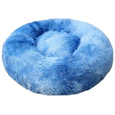 China Ultra Soft Washable Cat Bed Pet Beds Cushion, Travel Washable Faux Fur Dog Plush Around Luxury Dog Bed for sale