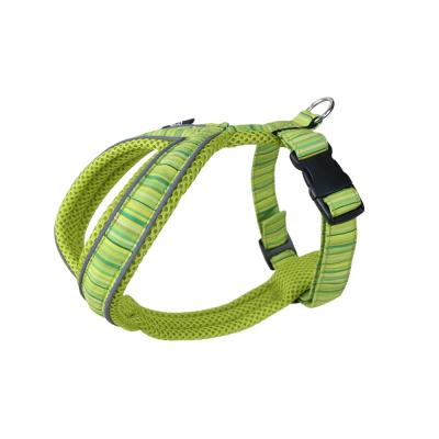 China Good Quality Various Soft Color Padded Mesh Pet Dog Harness With Easy Walk Leash for sale