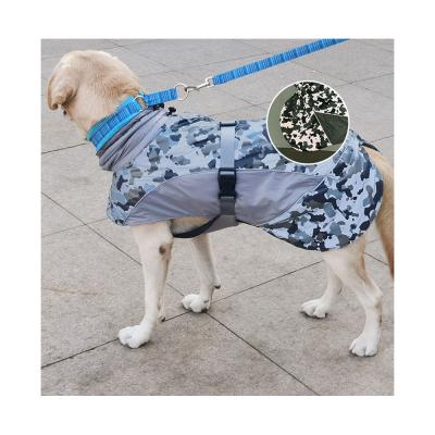 China Stocked Stretch Fleece Winter Drying Pet Clothes Dog Fur Harness Coats Rain Dog Coat for sale