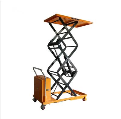 Cina Pesanti 1000kgSalvaggio 1m Tavoli elevatori elettrici statici mobili automatici Portable Scissor Lift Table Trolley in vendita