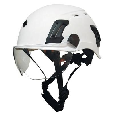 China PPE ABS Mining Hard Hat Protective Safety Construction Helm Te koop