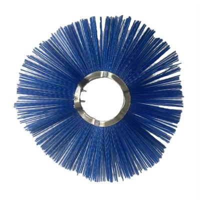 Cina Factory price convoluted sweeper brush high hardness mix wire wafer brush in vendita