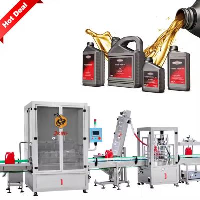 Chine High Speed Automatic 1L 3L 5L Engine Motor Oil Bottle Filling Machine Car Lubricant Oil Bottle Filling Packing Machine à vendre