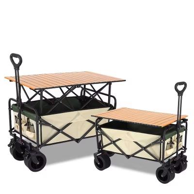 China Logistics Machines Foldable Camping Cart with Four-Wheel Structure and Tear-Proof Fabric for sale