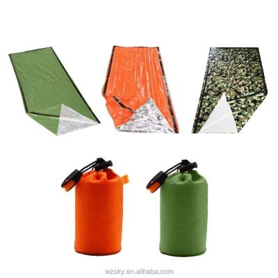 China 2024 Bolso Saco Compacto Impermeável Sobrevivência Bivy Sacos térmicos de emergência Sacos de dormir Equipamento de emergência de resgate à venda