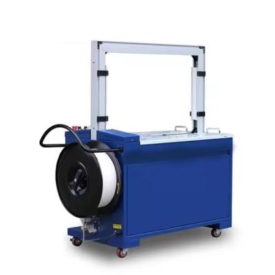 China Automatische bandmachine 800*600mm tunnelverpakkingsmachine duurzame hoge tafel balling kartonnen doos voor magazijn Te koop