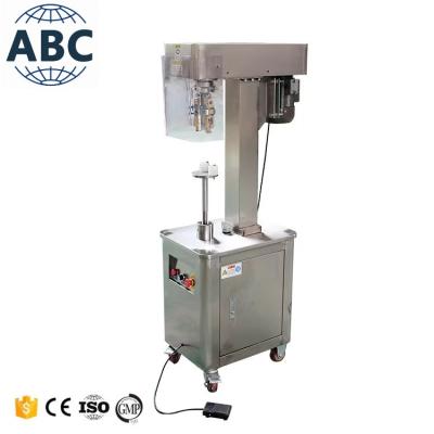 China Electric Beer Glass Bottle Cap Capper Aluminum Lid Capping Equipment Manual Ropp Cap Sealing Machine for sale