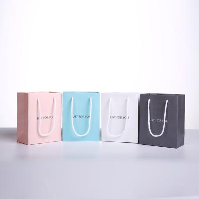 China Wholesale Custom Logo Necklace Ring Bracelet Earring Jewelry Gift Box Luxury Small Paper Jewelry Packaging Bag Recyclable for sale