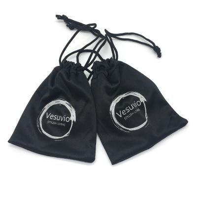 China Wholesale Custom Luxury Microfiber Soft Drawstring Pouch Mini Logo Stamp Handled Jewelry Bag for sale