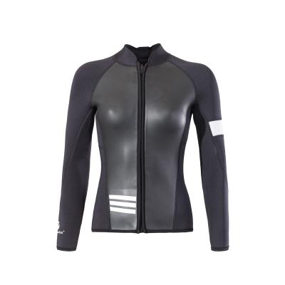 China Adult Sportswear Neoprene Women Silk Screen Printing Antibacterial Customized Material 3mm Long Sleeve Diving Wetsuit for sale