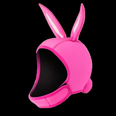 China Hot Fun 3mm Neoprene Cartoon Animal Hat Diving Hood Divers Hat Pink Rabbit DH-6011 Sportswear Accessory for sale